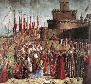 The Pilgrims Meet the Pope (detail) kk CARPACCIO, Vittore